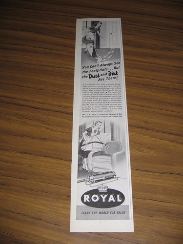 1948 print royal vacuum - 1948,