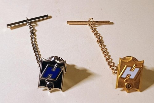 Vintage company service pins - 2,