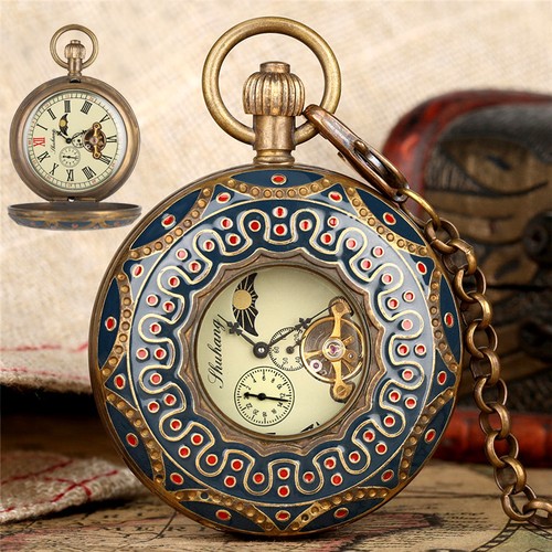 Half hunter enamel literary - hunter,