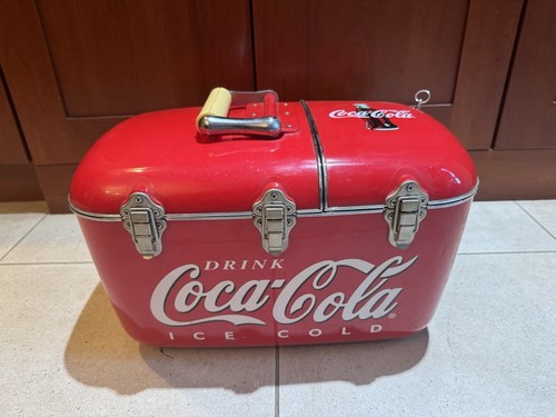 Vintage coca cola cooler - coca-cola,