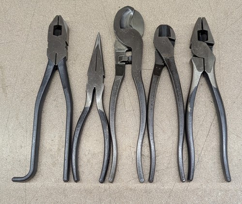 5pc pliers set made - made, usa