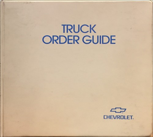 2000 chevy truck order guide - chevy,