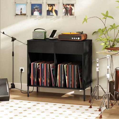 Wide record player stand - wide,