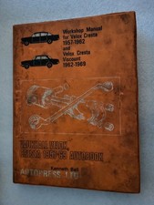 Autobooks Workshop Manual For  Vauxhall Velox, Cresta & Viscount 1957 - 1969