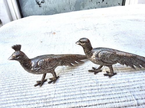 Pair small silver - pair,