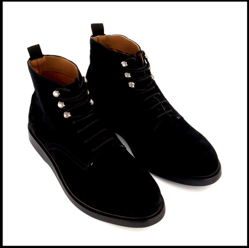 Hudson men black suede - s,