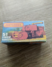 Matchbox Superfast - No51 Combine Harvester  - Replica / Copy Box only