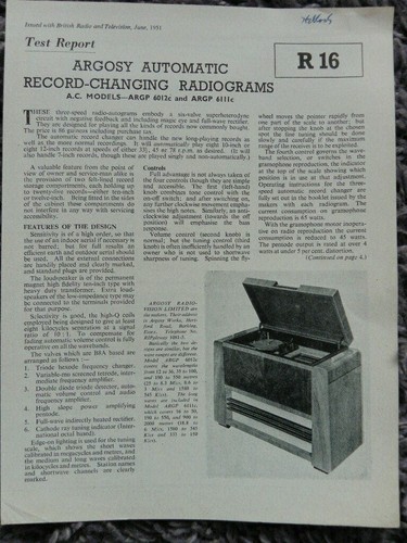 Argossy automatic record - argossy,
