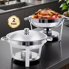 2PC Stainless Steel Chafing