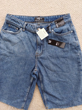 womens blue denim tu bermuda