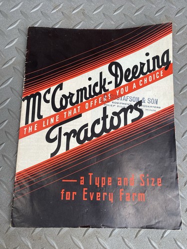 Mccormick deering tractors - mccormick-deering,