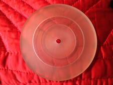 PINK TRIANGLE Acrylic TURNTABLE PLATTER SPARE IN GOOD CONDITION ORIGINAL great!