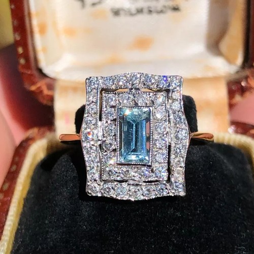 2ct emerald cut aquamarine - 2ct,