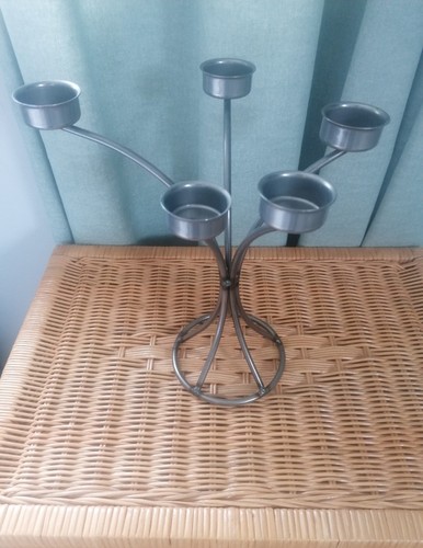 Five arm metal tealight - metal,