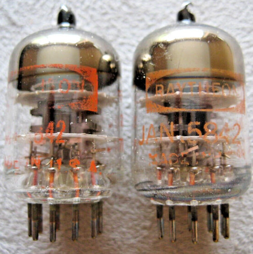 Matched pair raytheon 5842 - pair,