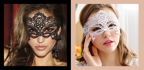 Black lace eye mask sexy - eye,