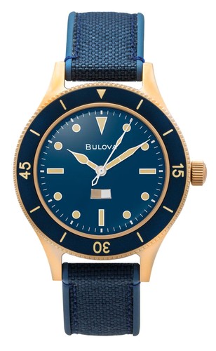 Bulova mil ships - blue, dial