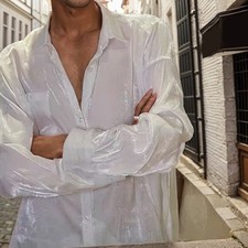 Mens Pearlescent Glitter Shirt