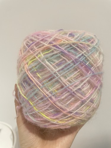 Hand dyed wool lurex - hand-dyed, yarn