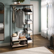 Kelly oak effect open wardrobe - kelly, oak-effect