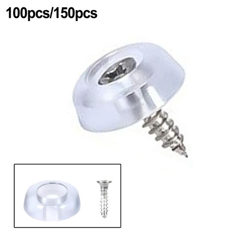 Rubber feet with - with, screws