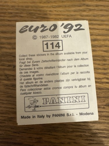 Panini uefa euro stickers - panini, 92
