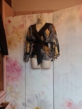 Robert Verino Kimono Top 100% silk Size 12
