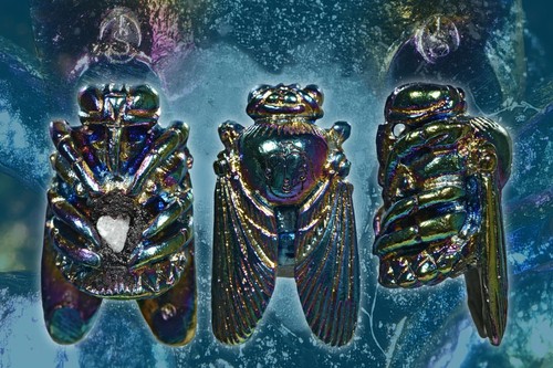 Golden bumblebee rainbow metal - bumblebee,