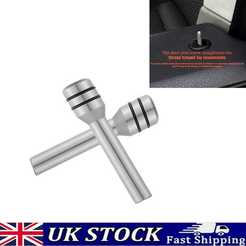 Door lock pins grey - grey, pair
