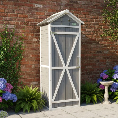 Garden tool storage shed - , by