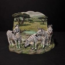 Vintage zebra heard 3-D