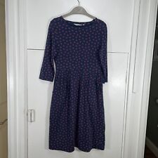 Sea Salt Cornwall Dress Navy Red Polka Dot Tamsin Stretch UK 10 EU 38