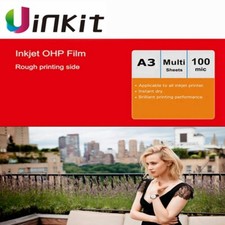 A3 OHP Film  For Inkjet Print Overhead Projector Film Fog Transparent Uinkit Lot