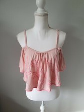 Primark pink cropped strappy