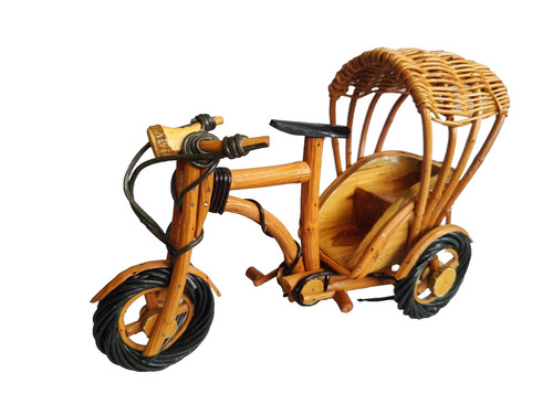 Thai wooden rickshaw trishaw - wooden,