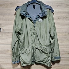 Rab Downpoar Jacket Mens Size XL Green Hooded Full Zip Button Up Walking Hiking