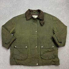 Wax Jacket Womens Large Green