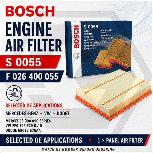 Bosch air filter insert - air,