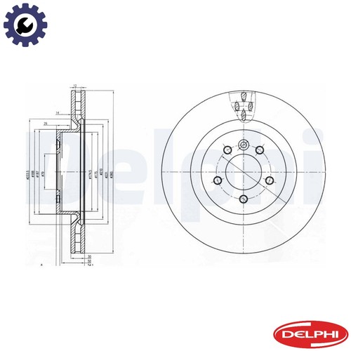 Brake disc bg9007c - 2x,