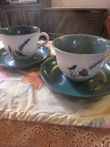 Denby wheatsheaf teacups and - teacups,