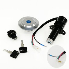 Ignition Switch Fuel Cap Seat Lock Set For Yamaha YBR125 Injection 2007-2014
