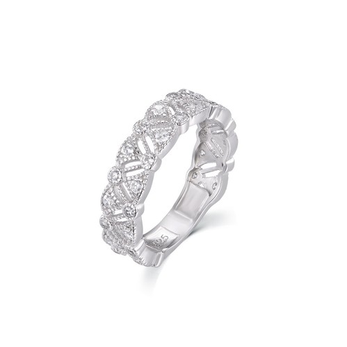 Ring ladies solid - 925, silver