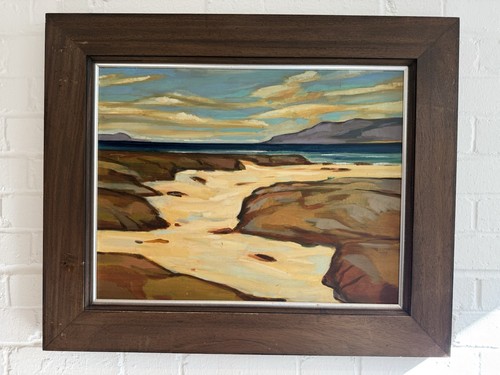 Oil painting seaside landscape - seaside,