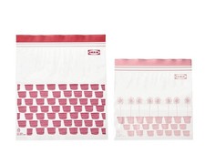 IKEA ISTAD 50 Ziplock Resealable Food Freezer Bags 25X1.2L/25X2.5L