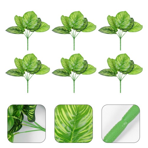 Pcs artificial leaves with - 6,
