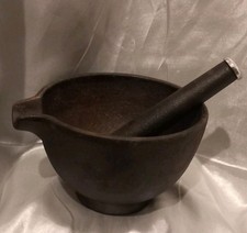 Typhoon Black Cast Iron Mortar