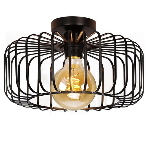 Black metal ceiling lighting - metal,