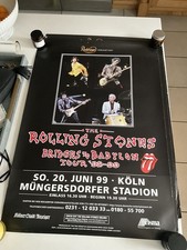 ORIGINAL ROLLING STONES CONCERT TOUR POSTER 1999 BRIDGES TO BABYLON KOLN-GERMANY