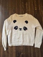 Kids Panda Jumper Cream Size
