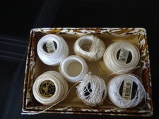Vintage DMC /anchor  ~Crochet Thread Ecru Mixed New/pt use